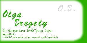 olga dregely business card